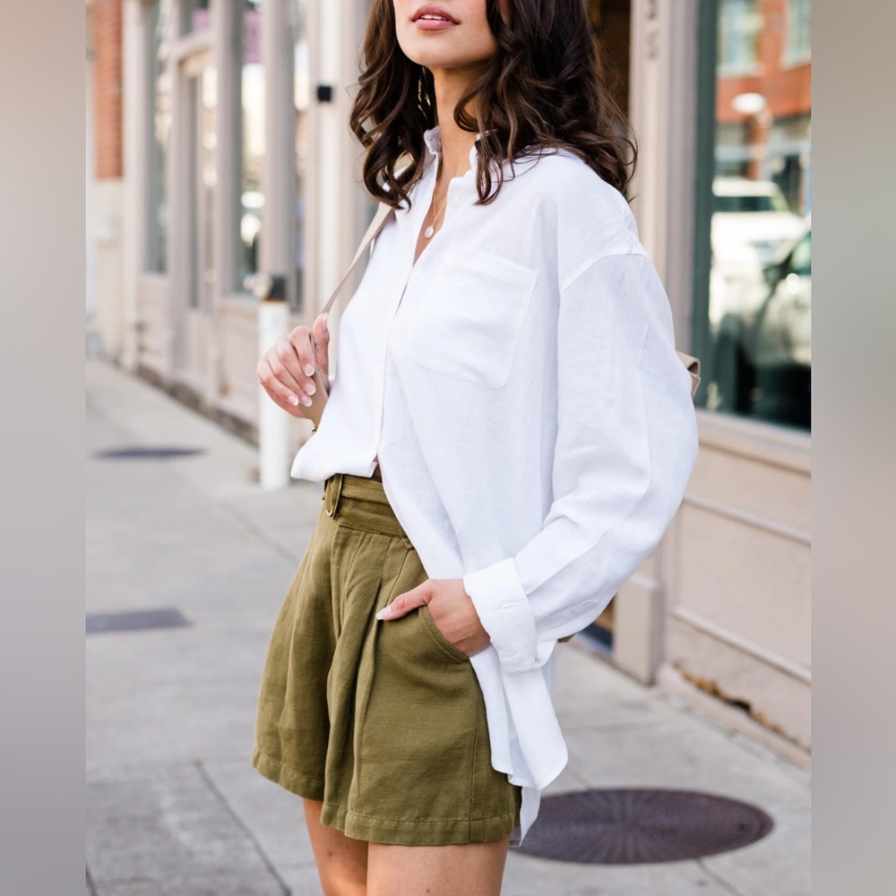 ABLE Wanda Pleated Short - Olive Short